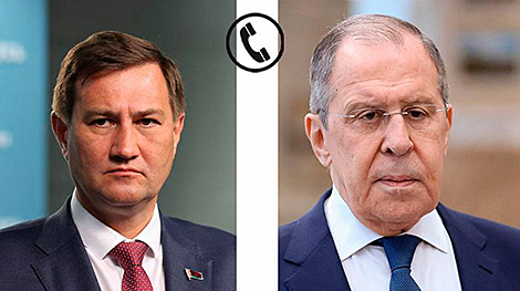 Кіраўнікі МЗС Беларусі і Расіі абмеркавалі па тэлефоне графік кантактаў на высокім і вышэйшым узроўнях