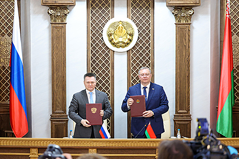Вярхоўныя суды Беларусі і Расіі падпісалі мемарандум аб узаемаразуменні і супрацоўніцтве