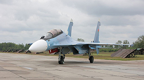 Партыя самалётаў Су-30СМ2 прыбыла ў Беларусь