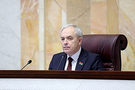 Сергяенка заклікаў дэпутатаў актыўна інфармаваць грамадства аб ходзе падрыхтоўкі планавых законапраектаў