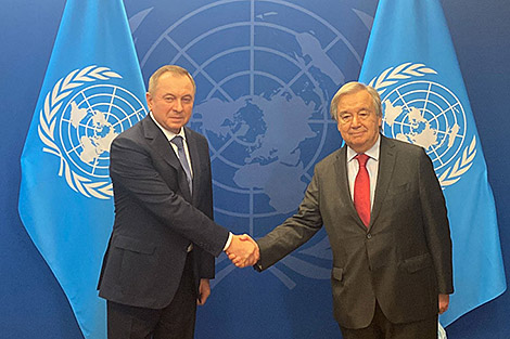 Макей перадаў генеральнаму сакратару ААН пасланне ў адказ ад Лукашэнкі