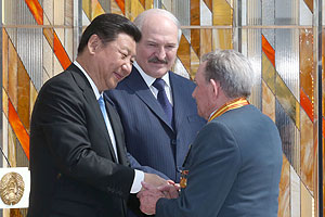China President honors Belarusian war veterans