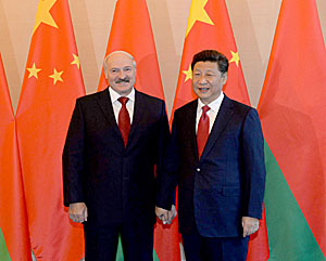Старшыня КНР павіншаваў Лукашэнку з перавыбраннем на пасаду Прэзідэнта Беларусі