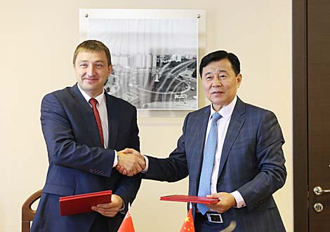 明斯克伏龙芝区和中国的吉林市签了友城协议