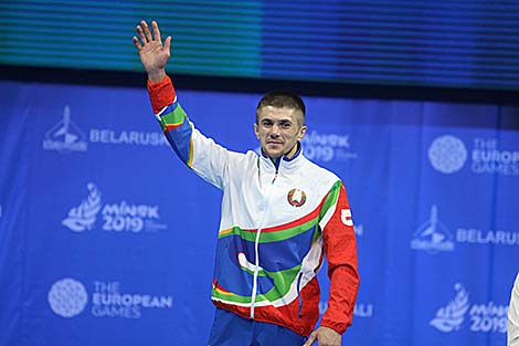 白罗斯桑博运动员亚历山大•科克沙成为第二届欧运会冠军