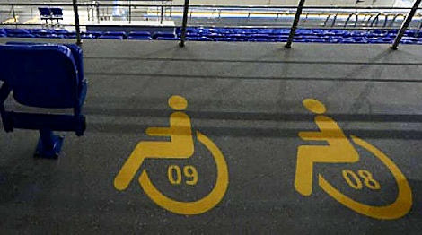 为第二届欧运会预留了3000个座位给残疾人