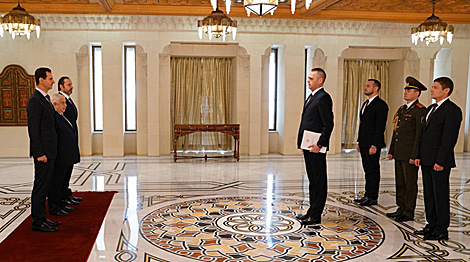 白罗斯驻叙利亚大使向阿萨德总统递交了国书