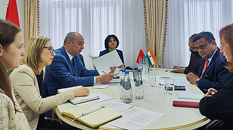 白俄罗斯卫生部长与印度大使讨论合作前景