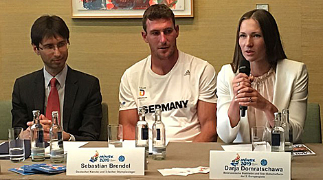 Дарья Домрачева и Себастьян Брендель представили в Берлине II Европейские игры
