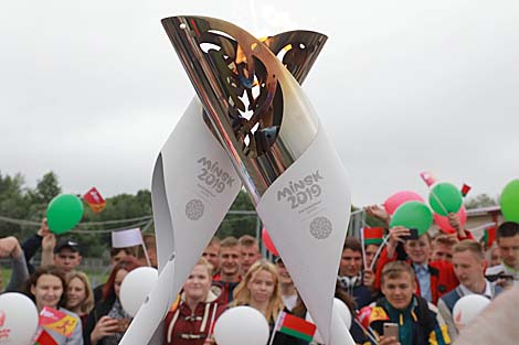 Mogilev welcomes European Games torch relay