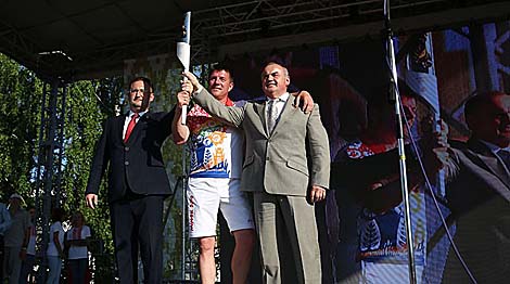 Flame of Peace relay of 2nd European Games reaches Minsk Oblast