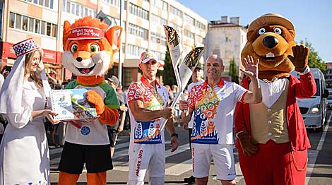 Minsk European Games Torch Relay arrives in Bobruisk