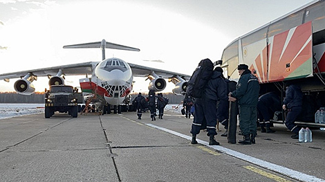 Вторая группа спасателей отряда 