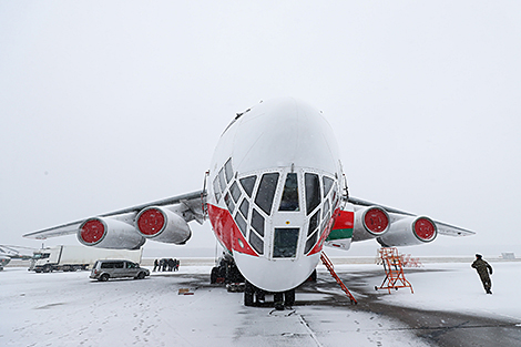 Aircraft carrying Belarusian humanitarian cargo lands in China