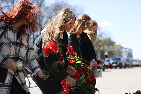 Часы герояў не праходзяць: у Ельску адбыўся мітынг у гонар 110-годдзя з дня нараджэння Яна Налепкі