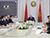 Lukashenko meets with senior government members