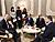 Four heads of state gather in Minsk’s Palace of Independence for talks on Ukraine