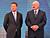 Lukashenko, Miller lay time capsule at Gazprom Center construction site