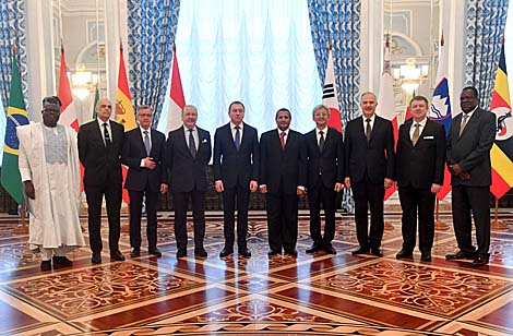 Lukashenko receives credentials of 9 ambassadors