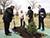 Pakistani PM plants tree near Minsk's Palace of Independence