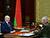 Lukashenko hears out report of Chairman of State Border Committee Lappo