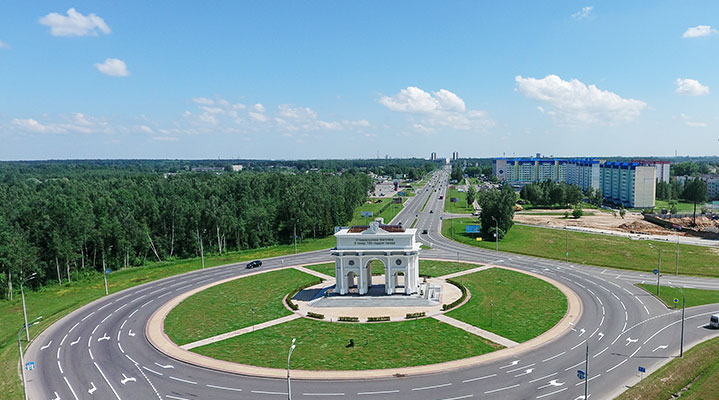 Трыумфальная арка на ўездзе ў Магілёў