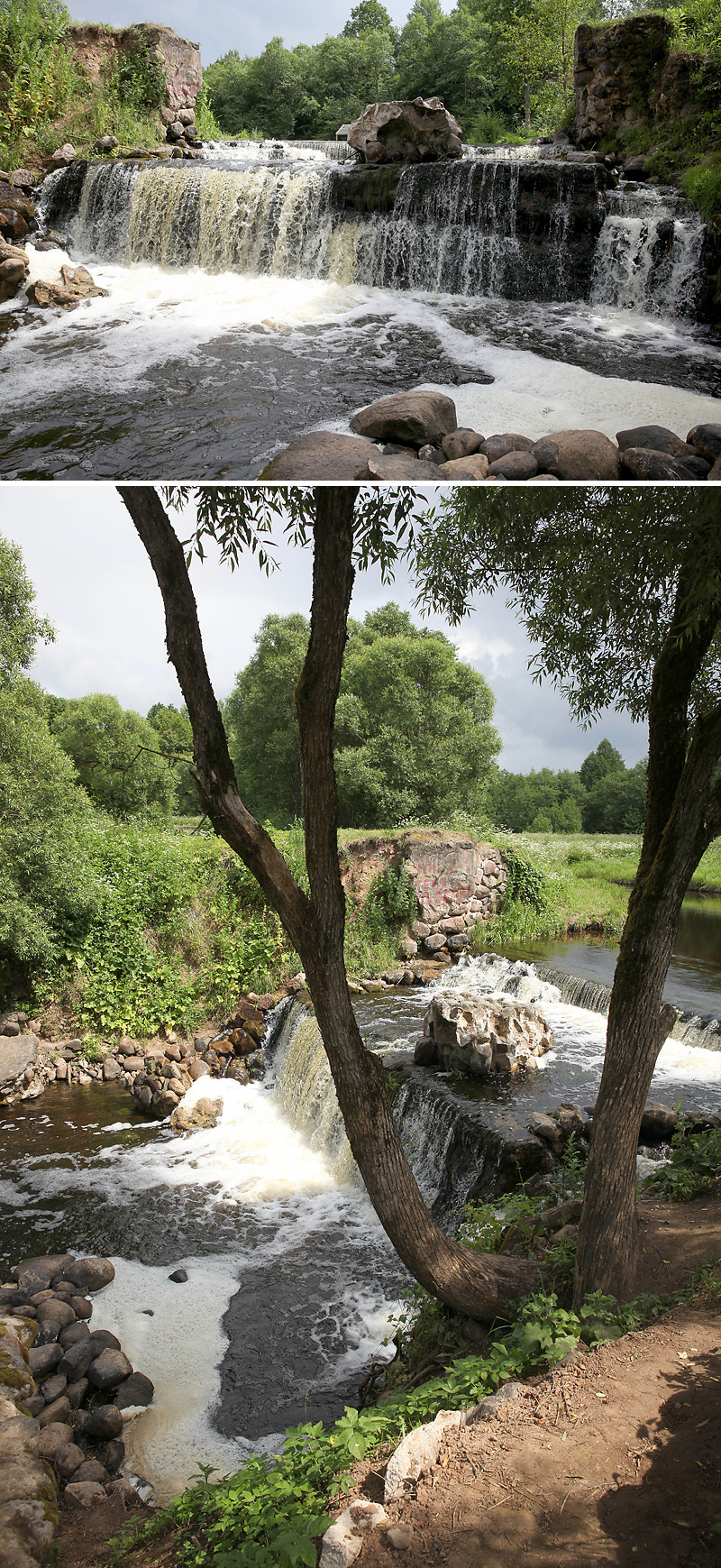 Водопад на реке Вята (Миорский район Витебской области)