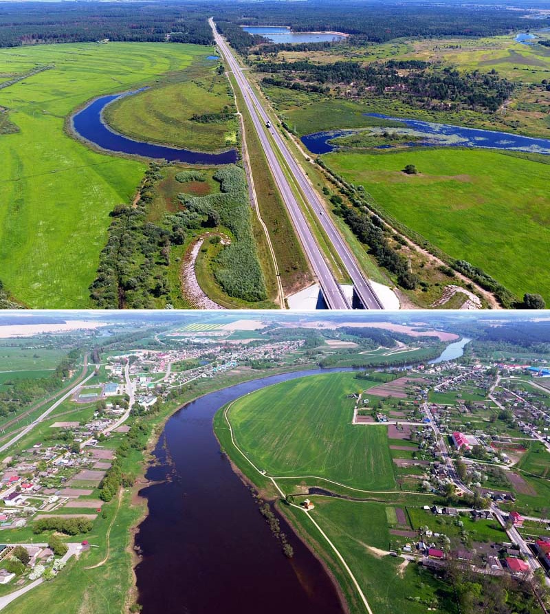 The Dnieper, the longest river in Belarus