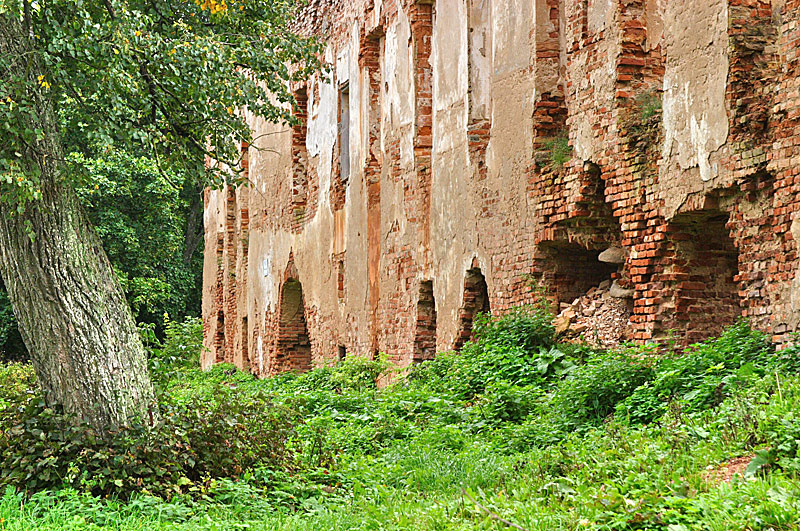 Golshany castle ruins. Grodno region