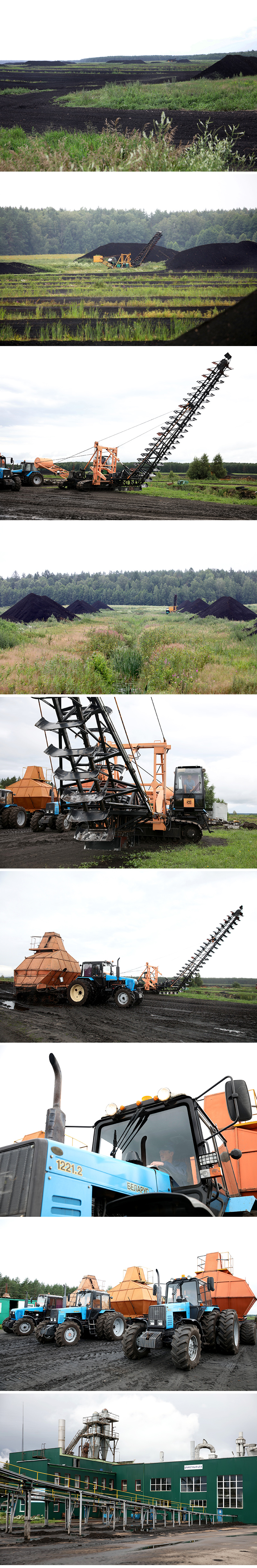 Peat extraction in Stolbtsy District