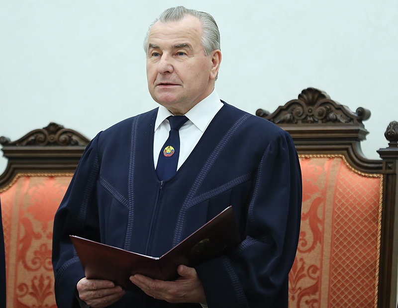 Presiding Judge of the Constitutional Court of Belarus Piotr Miklashevich