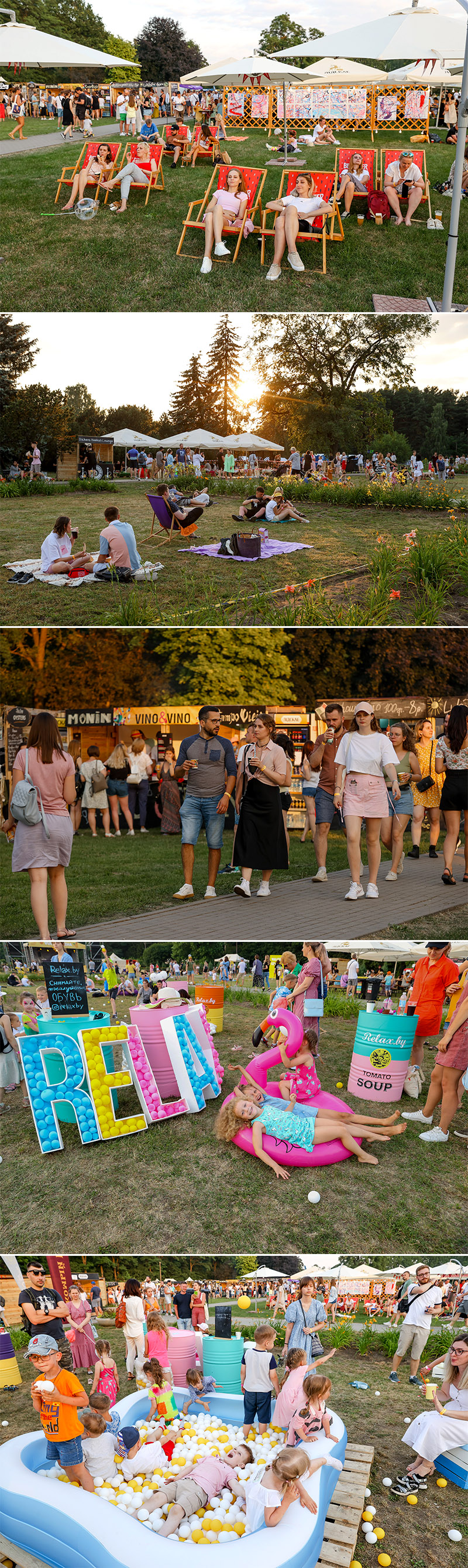 The city picnic Vulitsa Ezha in Minsk Botanical Garden