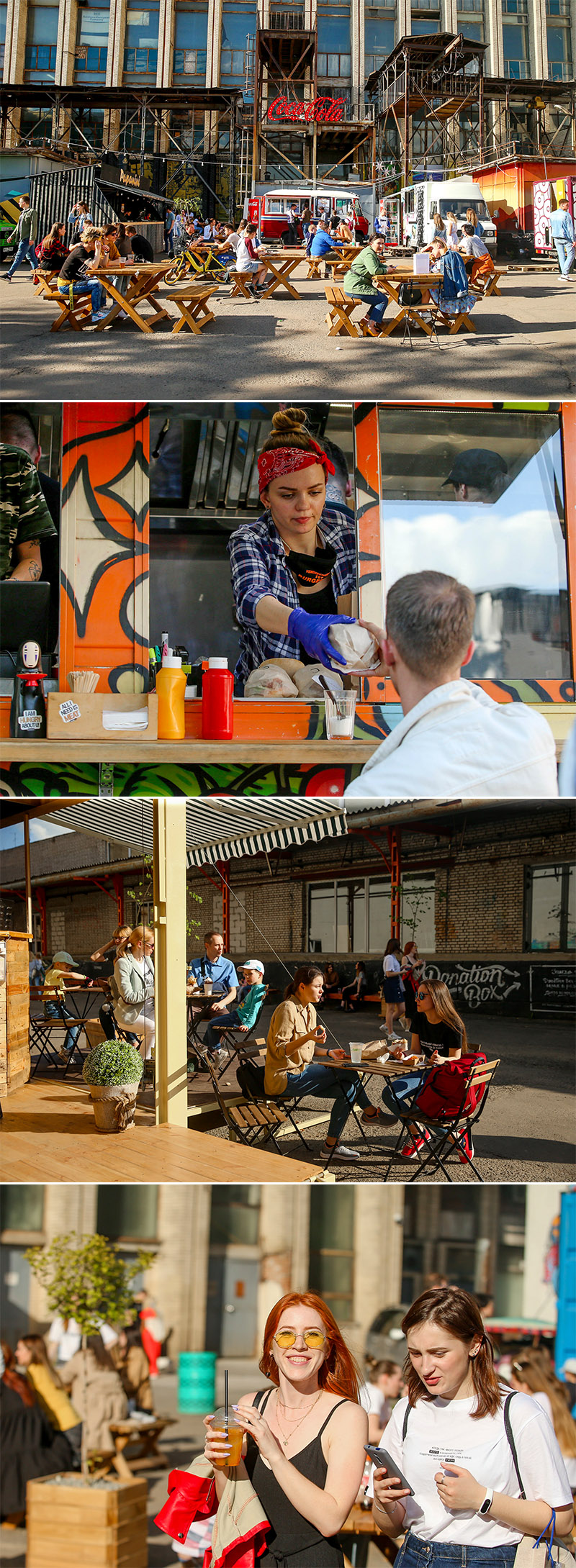 Pesochnitsa street food site in Minsk