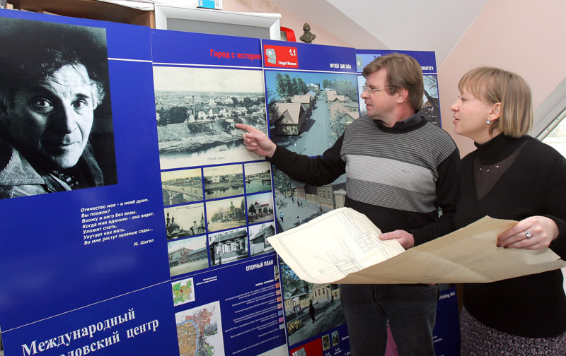 Preparation for the construction of Marc Chagall block in Vitebsk