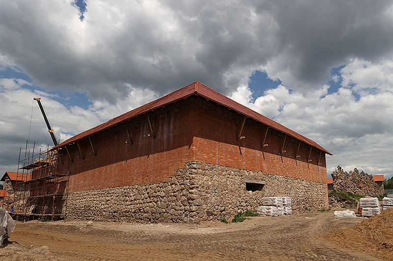 Now the castle in the agro-town of Krevo is being conserved and restored