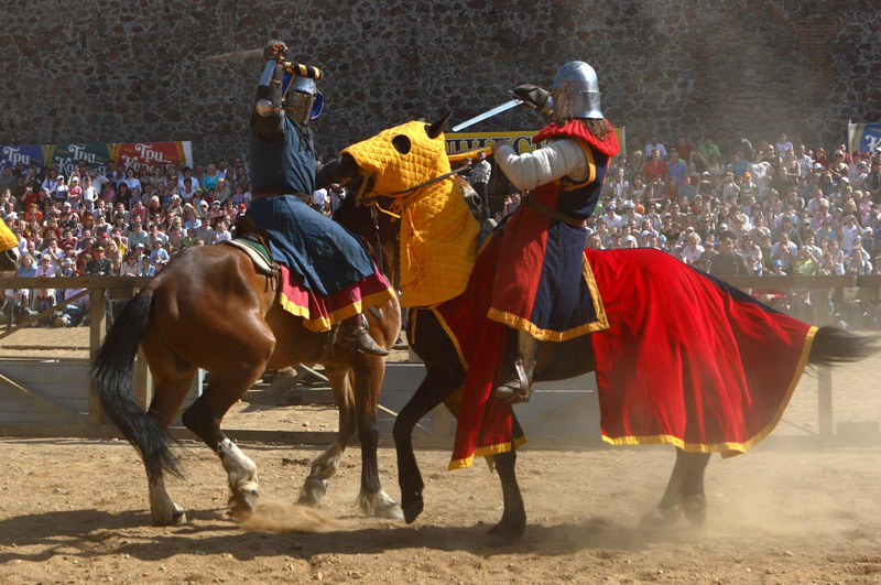 A knights' tournament in Lida Castle