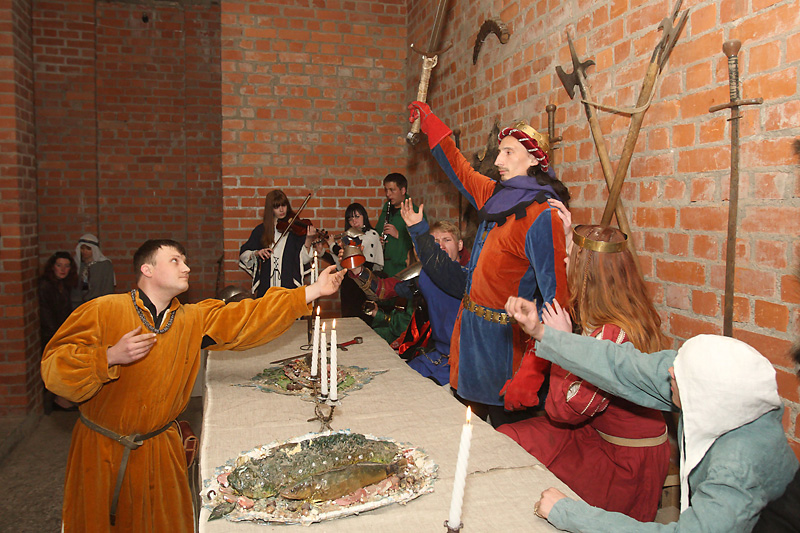 Duke Jagiello marriage reenactment in Lida Castle