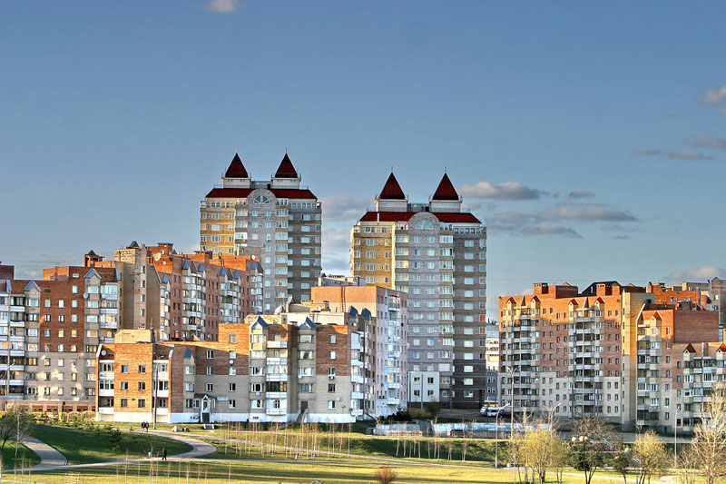New residential districts in Minsk