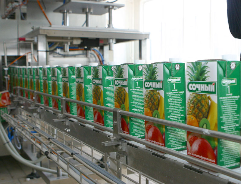Juice production in Bobruisk