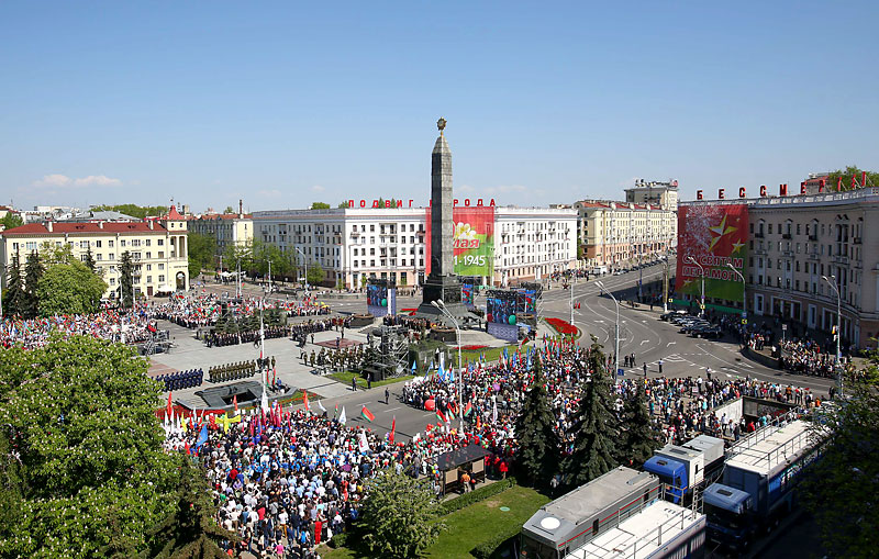 Святочны дзень 9 Мая на плошчы Перамогі