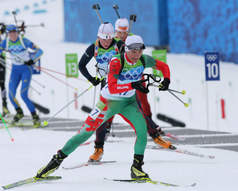 Lyudmila Kalinchik of Belarus, Women’s Biathlon 10km Pursuit, Vancouver 2010 Olympics