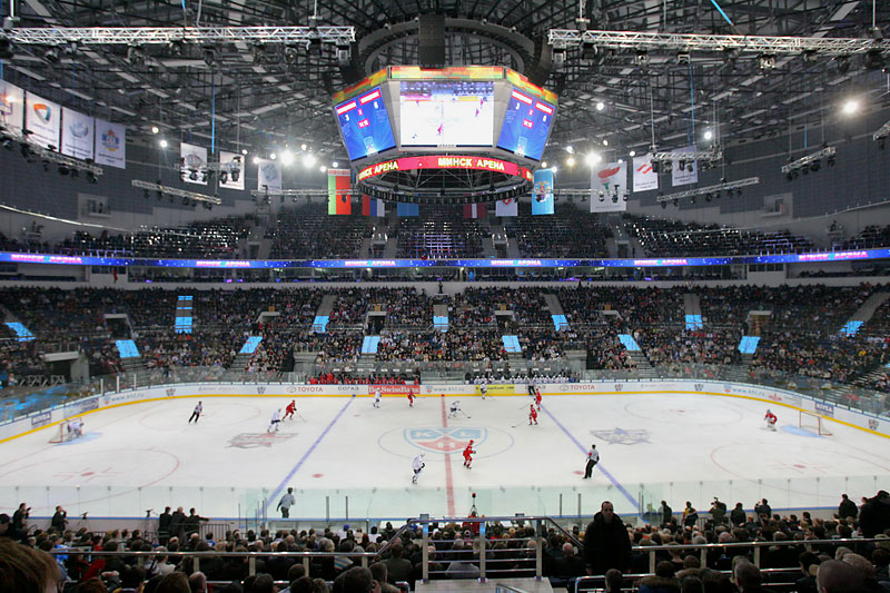 Ice hockey ground of Minsk-Arena