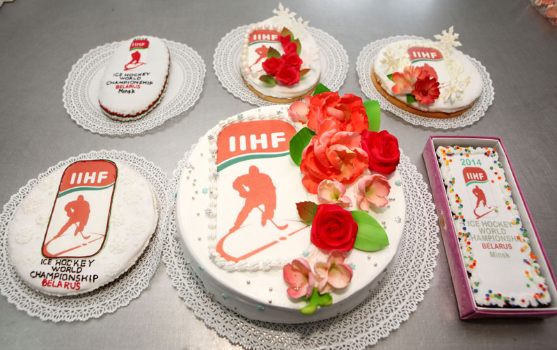 Эксклюзивная коллекция кондитерских изделий – тортов, пряников и вафельных сладостей – к Чемпионату мира по хоккею-2014 в Минске