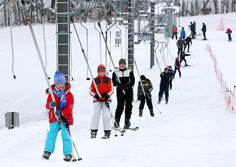 A mountain ski complex in Mozyr