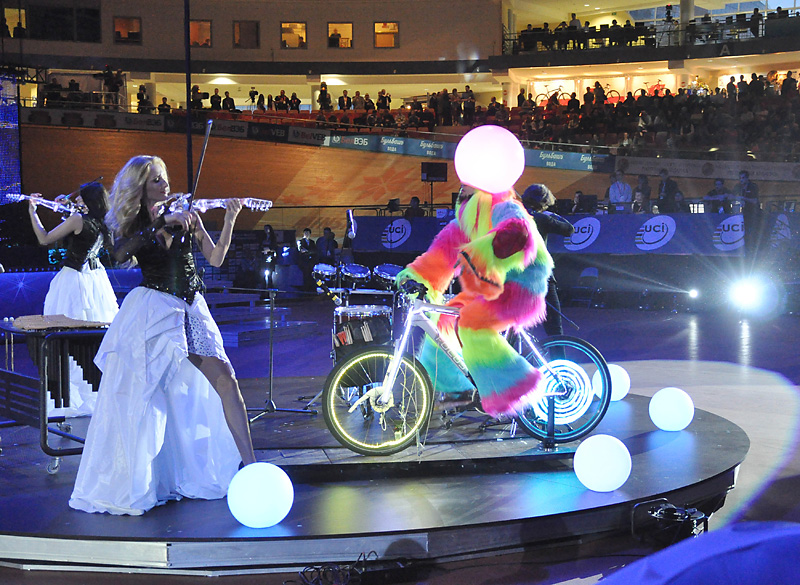 The opening of the 2013 UCI Track Cycling World Championships