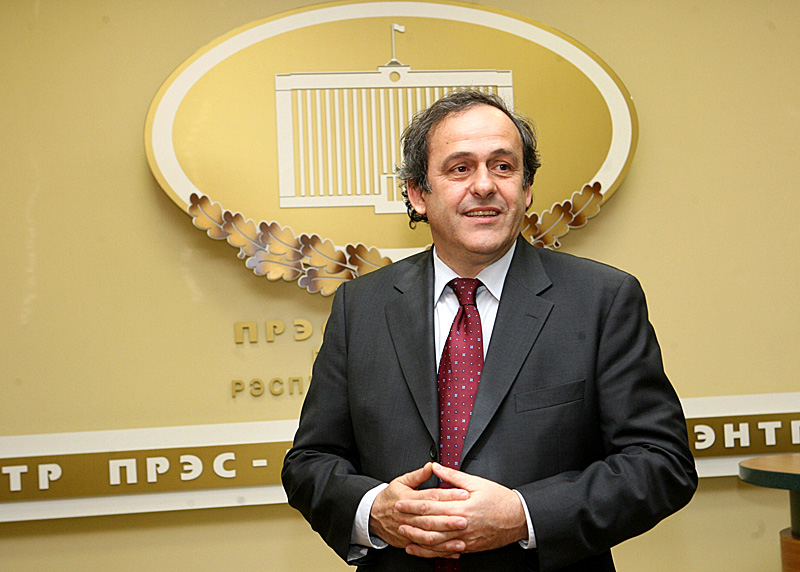 Michel Platini visits Minsk