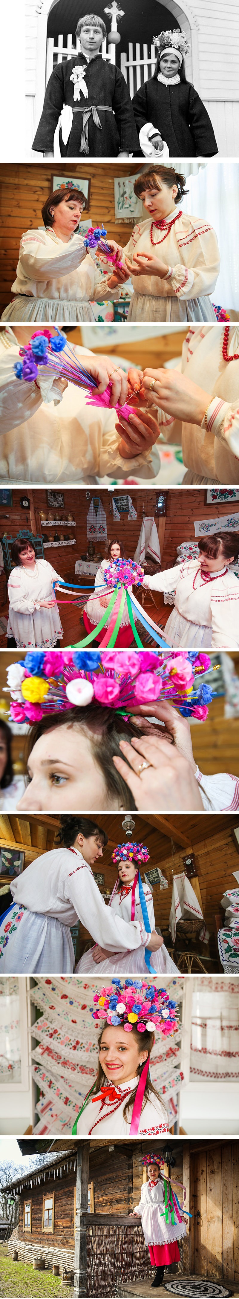 Bezdezhsky Fartushok Museum of Folk Art recreates weaving technique for unique wedding headdress