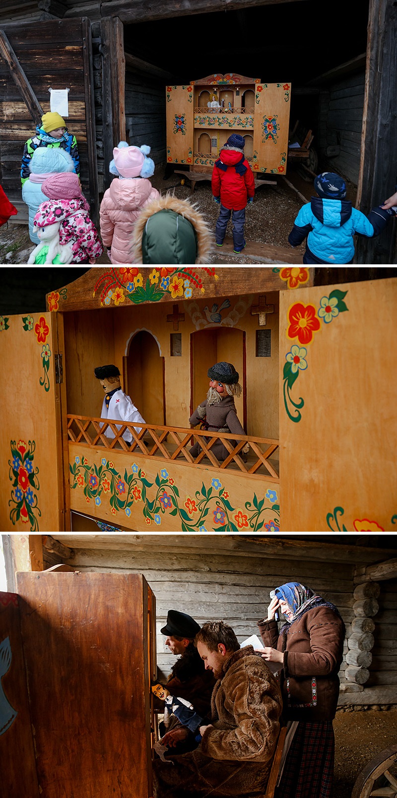 Batleika nativity puppet play at Belarusian State Museum of Folk Architecture and Rural Lifestyle
