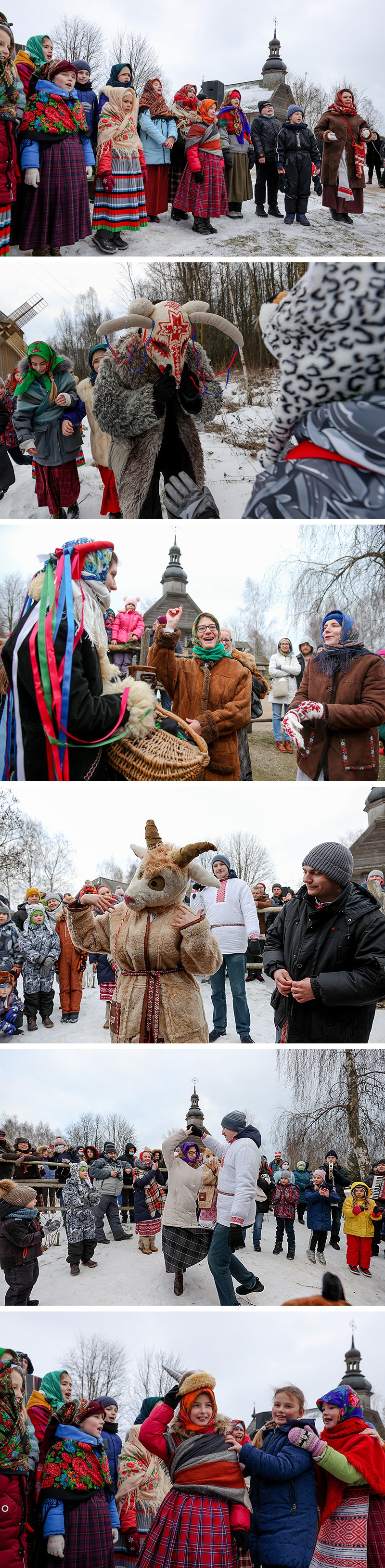 Kalyady winter rite at Belarusian State Museum of Folk Architecture and Rural Lifestyle