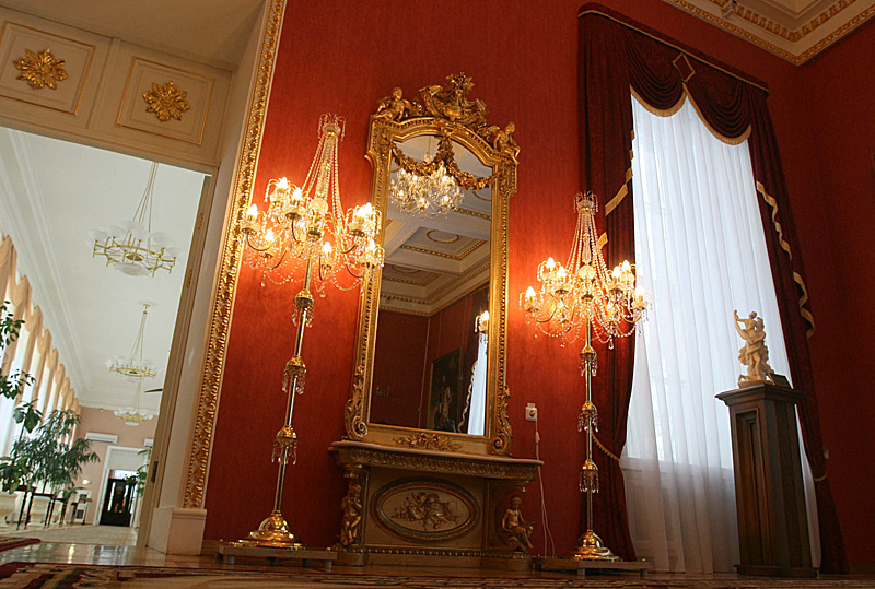 Interior decor of Red Living Room